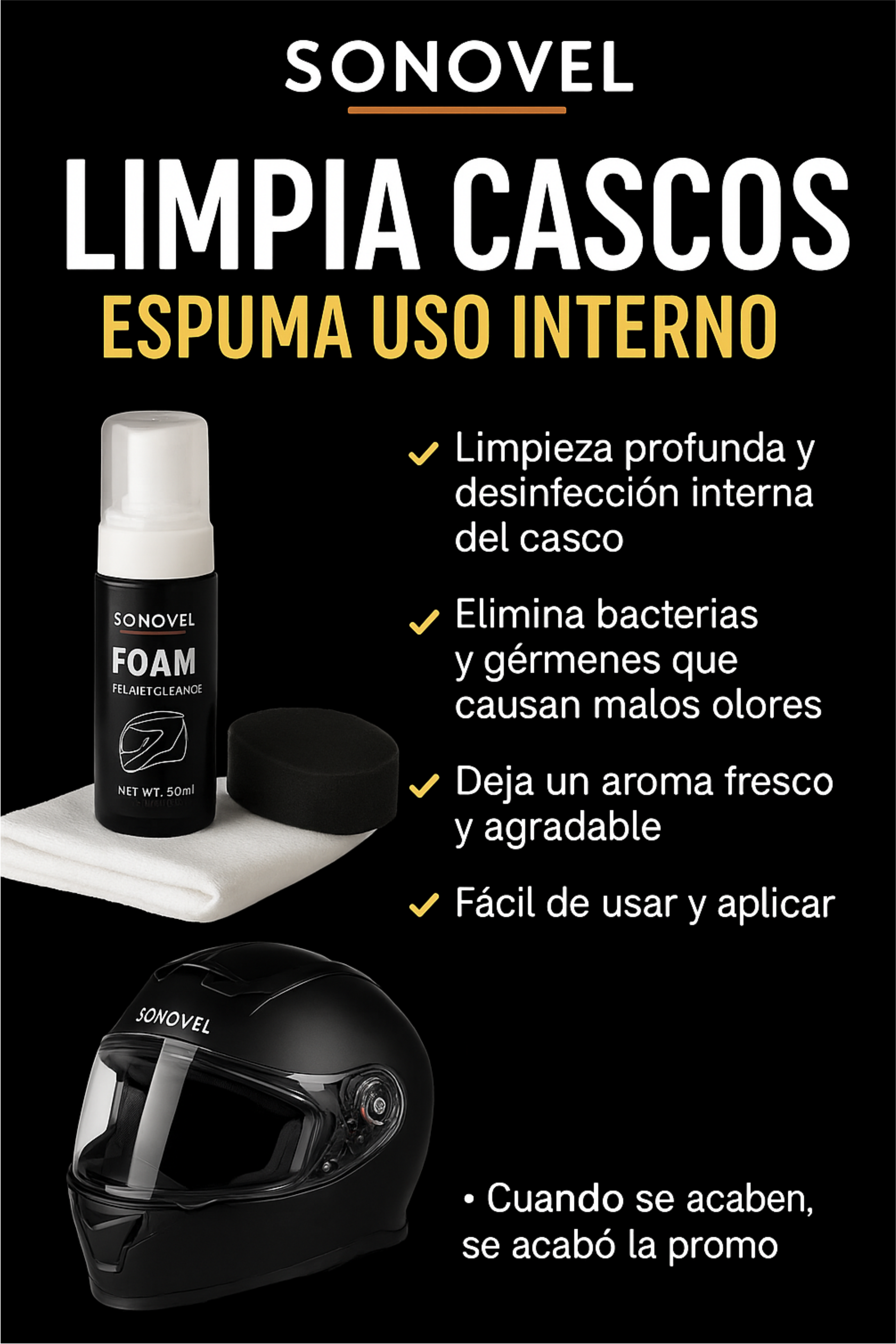 KIT LIMPIEZA DE CASCOS